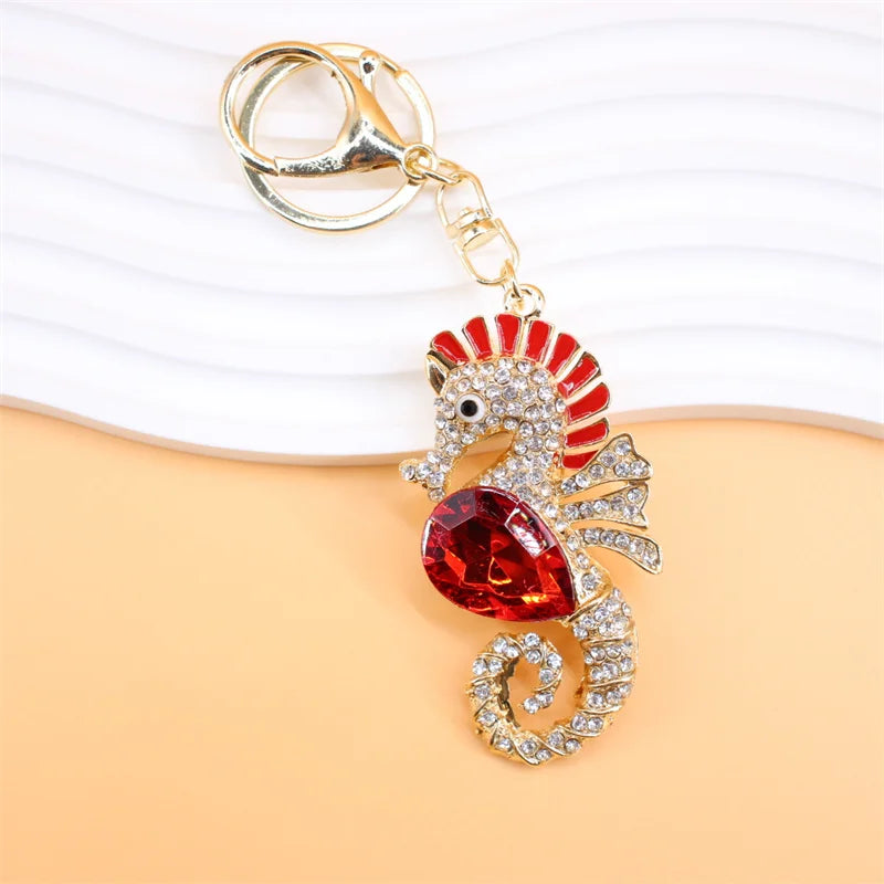 Summer Beach Starfish Keychain Souvenir Gifts for Women Men Car Key Handbag Pendants Keyrings DIY Jewelry Accessories