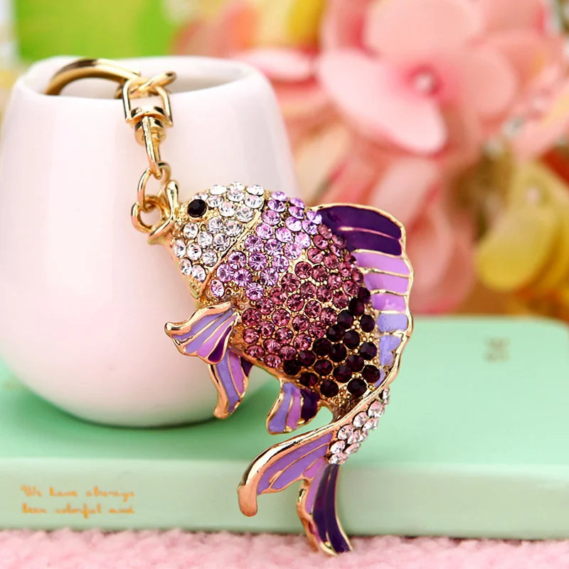 Summer Beach Starfish Keychain Souvenir Gifts for Women Men Car Key Handbag Pendants Keyrings DIY Jewelry Accessories