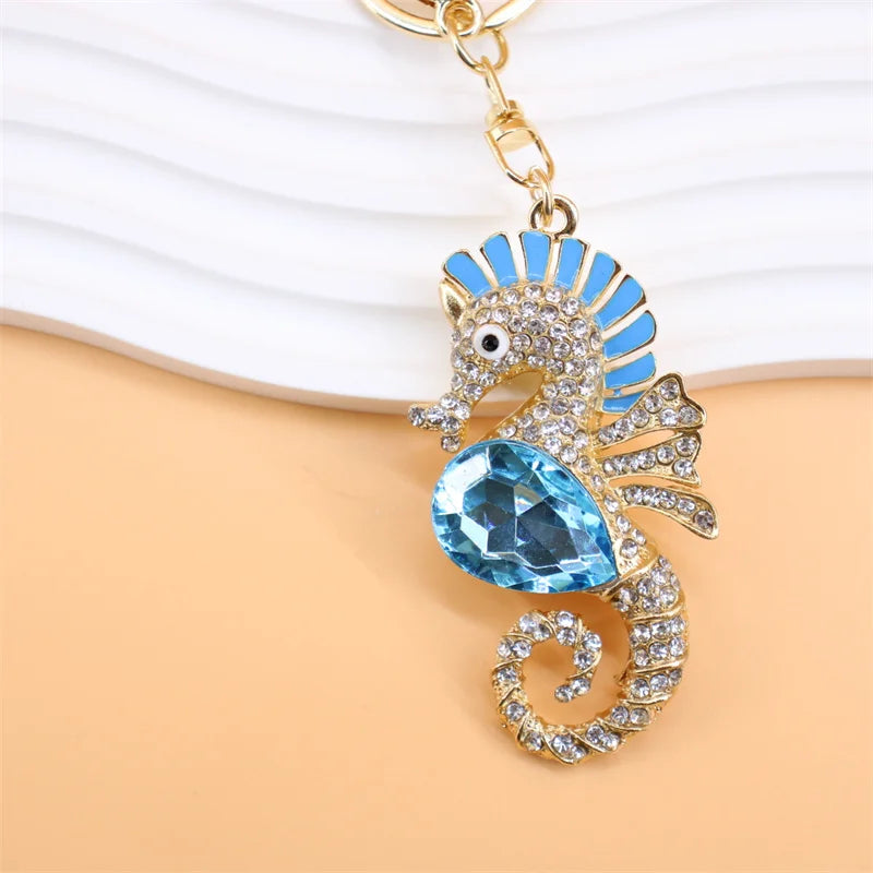 Summer Beach Starfish Keychain Souvenir Gifts for Women Men Car Key Handbag Pendants Keyrings DIY Jewelry Accessories