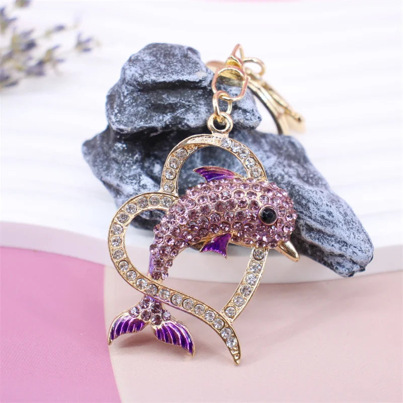 Summer Beach Starfish Keychain Souvenir Gifts for Women Men Car Key Handbag Pendants Keyrings DIY Jewelry Accessories