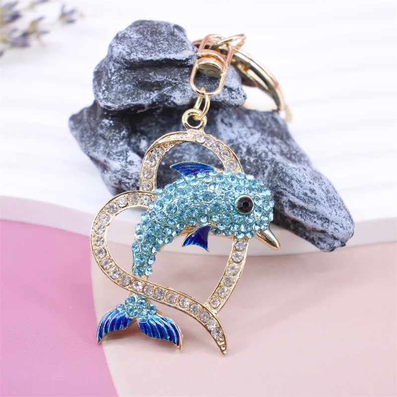 Summer Beach Starfish Keychain Souvenir Gifts for Women Men Car Key Handbag Pendants Keyrings DIY Jewelry Accessories