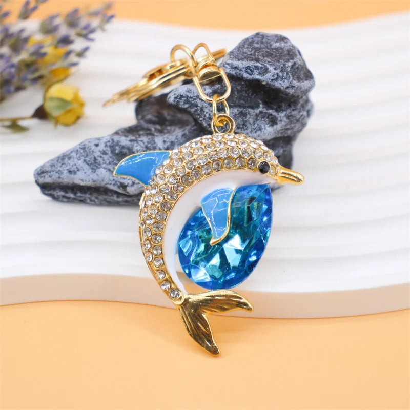 Summer Beach Starfish Keychain Souvenir Gifts for Women Men Car Key Handbag Pendants Keyrings DIY Jewelry Accessories